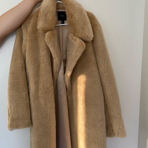 Faux fur coat